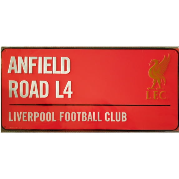 Liverpool FC Street Sign Red