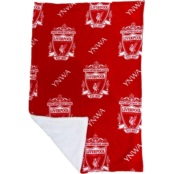Liverpool FC YNWA Official Red Throw Blanket