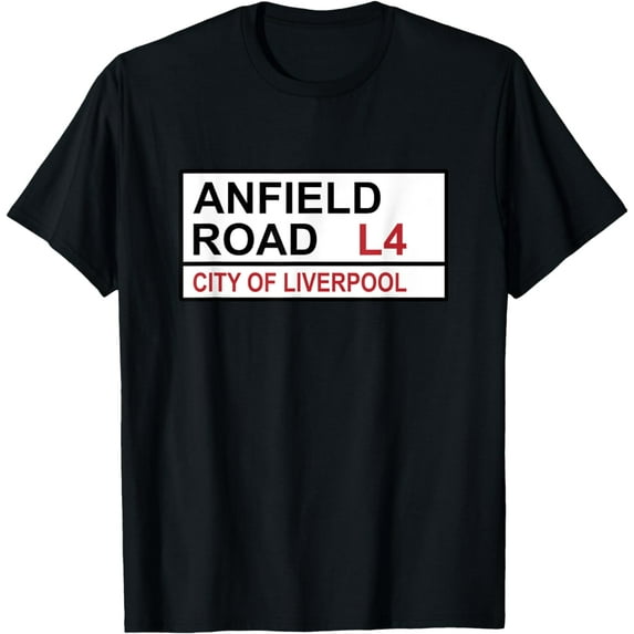 Liverpool Football Team Anfield Road Street, Sign T-Shirt mens t hirt men,black,women,misfits,journey ,boys