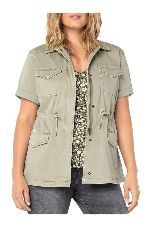 Los Angeles Womens Cargo Short Utility Jacket