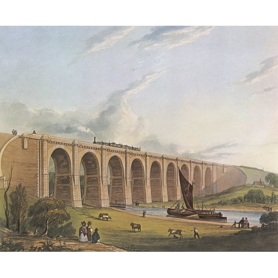Liverpool-Manchester Poster Print By Mary Evans Picture Library (24 X 18)