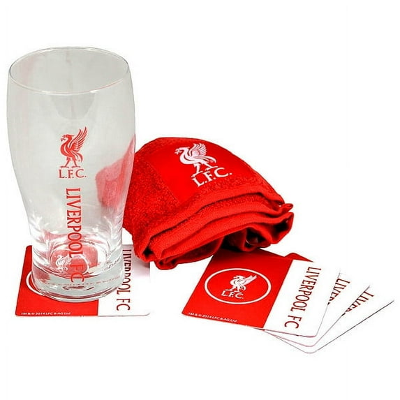 Liverpool - Mini Bar Set (Pint Glass, Bar Towel, 4 Coasters)