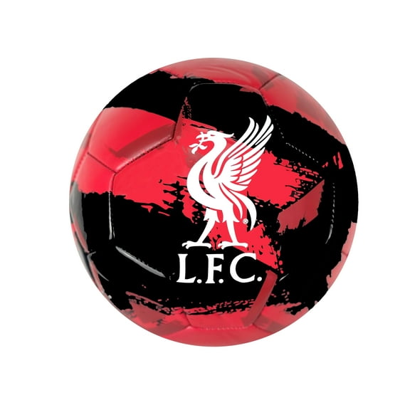 Icon Sports Liverpool FC Paintstroke Soccer Ball, Red/Black, Size 4