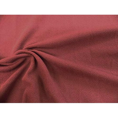 Liverpool Textured Fabric 4 Way Stretch Scuba Marsala Rose K405
