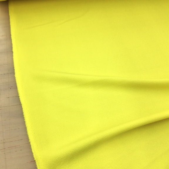 Liverpool Textured Fabric 4 way Stretch Scuba Yellow 1N15