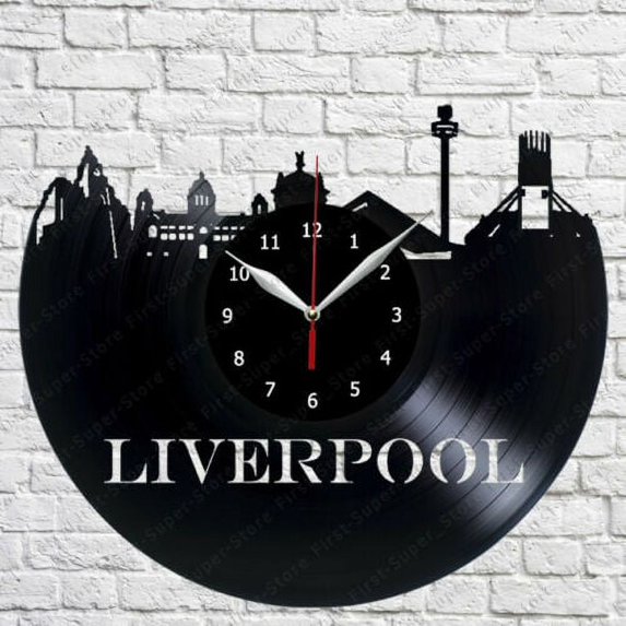 Liverpool Vinyl Record Wall Clock Art Home Decor Vintage Wall Art Design