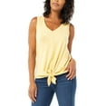 thumbnail image 1 of Liverpool Women's Tie Front Tank, Size Small - Sunlight, 1 of 5