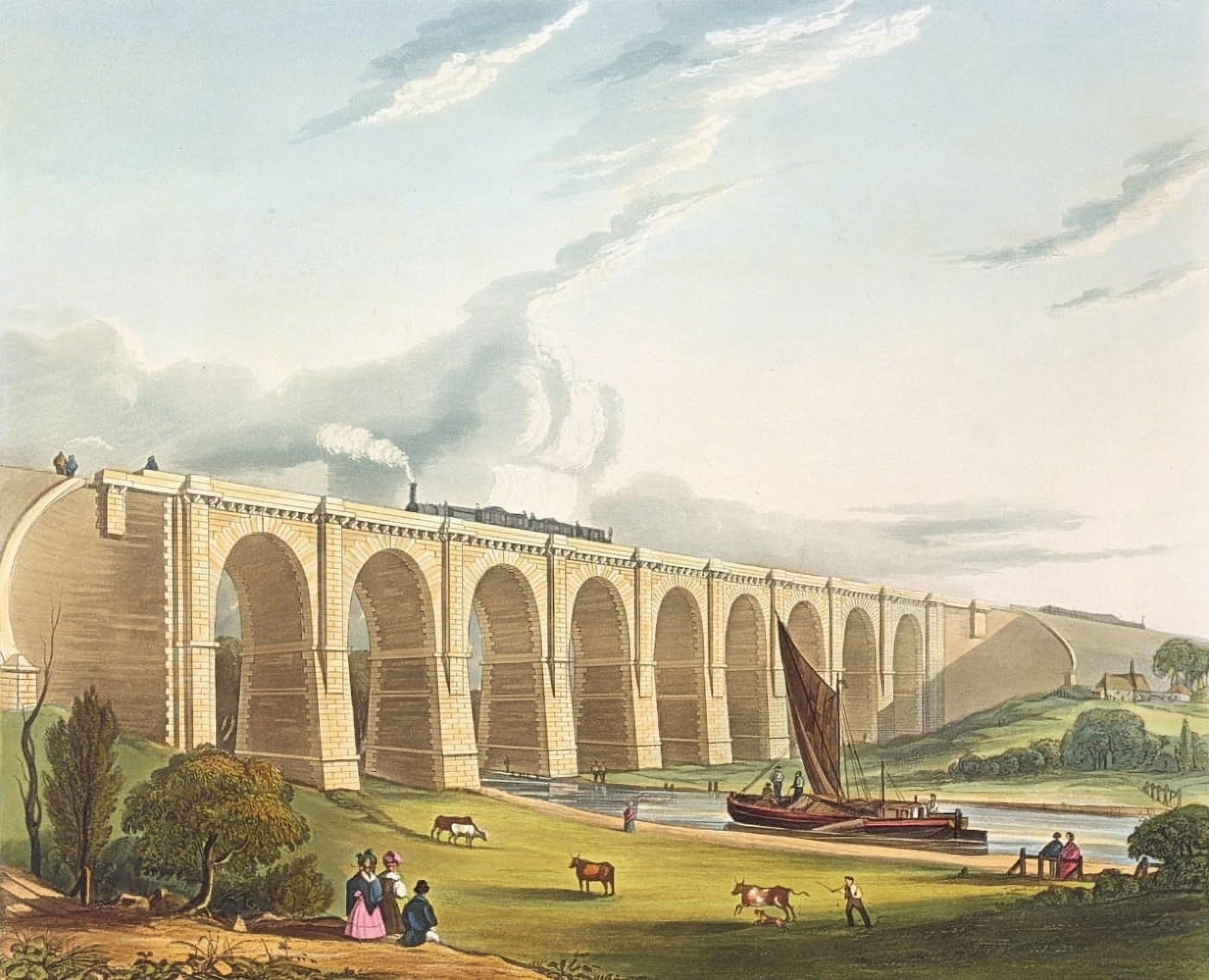 Liverpool and Manchester Railway Canvas Art - Henry Pyall (18 x 24)