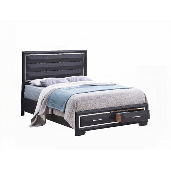 Liverpool's G01600B-QB Queen Bed: 56""H x 63""W x 83""D for Comfortable Sleep