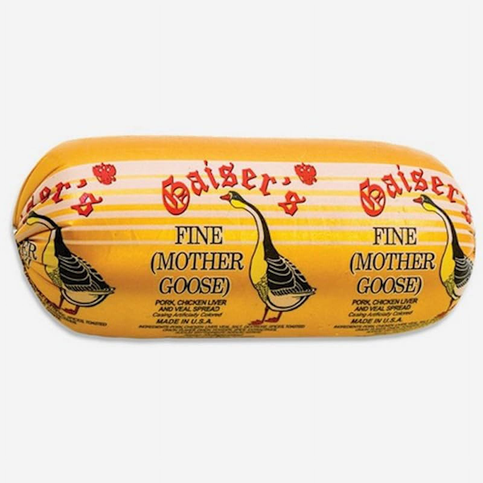 Liverwurst Goose Mother 1 lb Delicious Goose Liver Pate, Perfect Meat