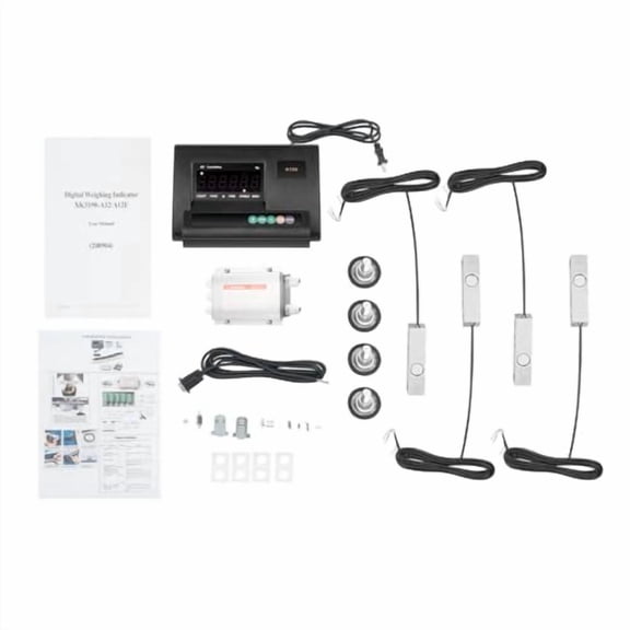 Livestock Scale Kit, 2T/4409lbs High Precision Indicator Load Cell Scale Floor Scale Kit with 4 Load Cells,Stainless Steel Platform Electronic Scales for Livestock Pigs Goats Sheep
