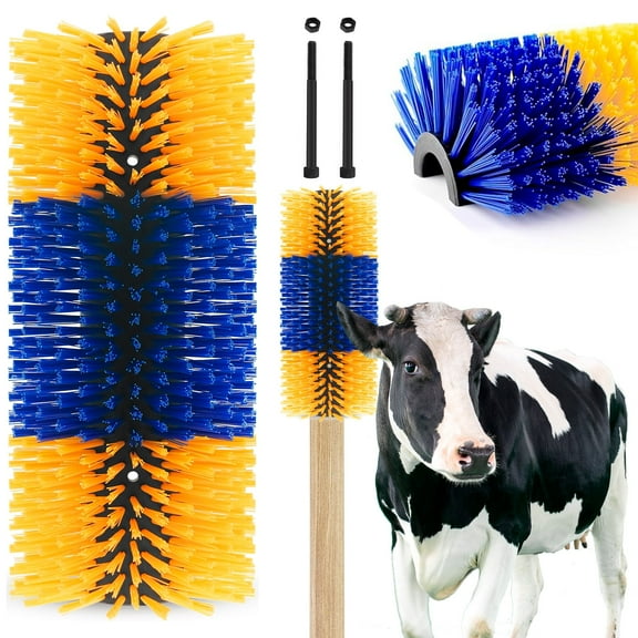 Livestock Scratch Brush, Cattle Brush Relieves Itching and Cleansing Massage Brush Kit, body massage cleaning brush for Cows, Horses