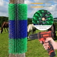 thumbnail image 1 of Livestock Scratching Brush Kit - Dual Color  Grooming Tool for Cows Goats Sheep Pigs with Mounting Screws, 1 of 6