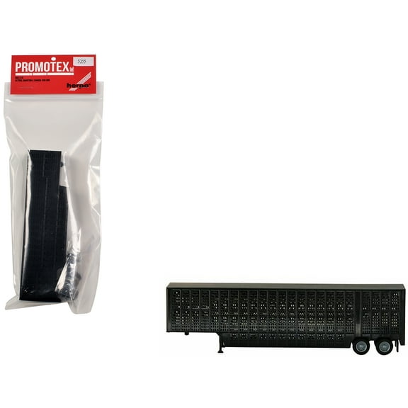 Livestock Trailer Black 1/87 (HO) Plastic Model by Promotex