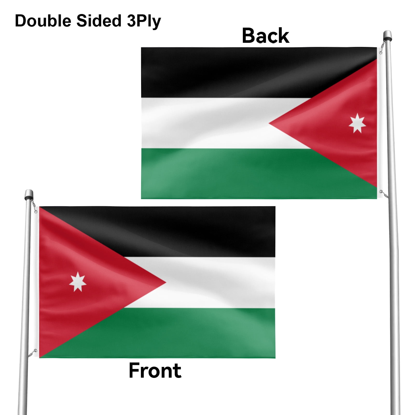 Livetty Double Sided 3 layers Flags 4x6 Ft Jordan Flags Banner for Yard Decoration Garden Display For World Soccer Play
