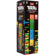 Livevie Hardwood Blocks Stacking Tower Game, Strategy Game for 2 or 4 Players, Suitable for Ages 8 and Up