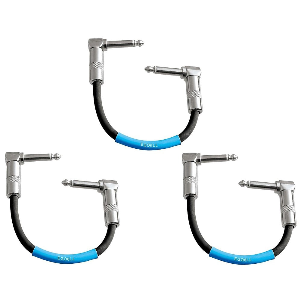Livewire Advantage Instrument Patch Cable Angled/Angled 3-Pack 6 in ...