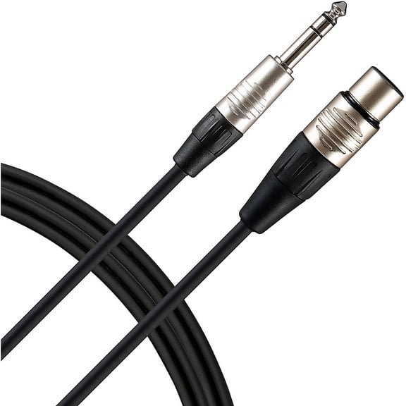 Livewire Advantage Interconnect Cable 1/4 TRS Male to XLR Female Black 10 ft.