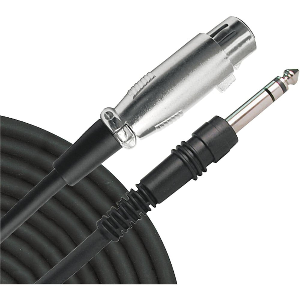Livewire Essential Interconnect Cable 1/4" TRS Male to XLR Female 10 ft. Black