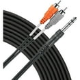 thumbnail image 1 of Livewire Essential Interconnect Y-Cable 1/4" TRS Male to RCA Male 9 ft. Black, 1 of 1
