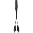 thumbnail image 1 of Livewire Essential Y-Adapter 1/4" TS Female to RCA Black 6 in., 1 of 1