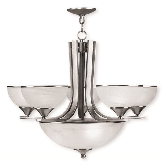 Livex 8055-91 Ltl Chandeliers Nickel Tones N/A 60-light Nickel Tones