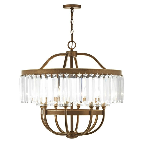Livex Lighting Ashton Chandelier in Hand Painted Palacial Bronze