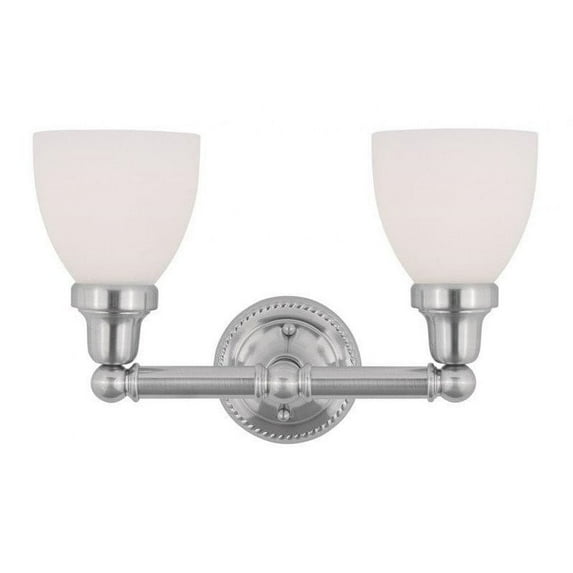 Livex Classic Bath Light in Brushed Nickel