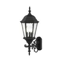 75467-14 Livex Lighting Hamilton - 3 Light Outdoor Wall Lantern in Traditional Style - 9.5 Inches wide by 23.5 Inches high