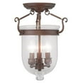 thumbnail image 1 of Livex Jefferson Vintage Bronze 3 Light Semi Flush Ceiling Mount Lighting 5081-70, 1 of 1