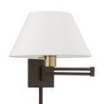 thumbnail image 1 of Livex Lighting - 1 Light Swing Arm Wall Sconce-Bronze/Antique Brass Finish, 1 of 7