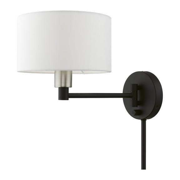 Livex Lighting - 1 Light Swing Arm Wall Sconce In RefinedModern Style-9.75