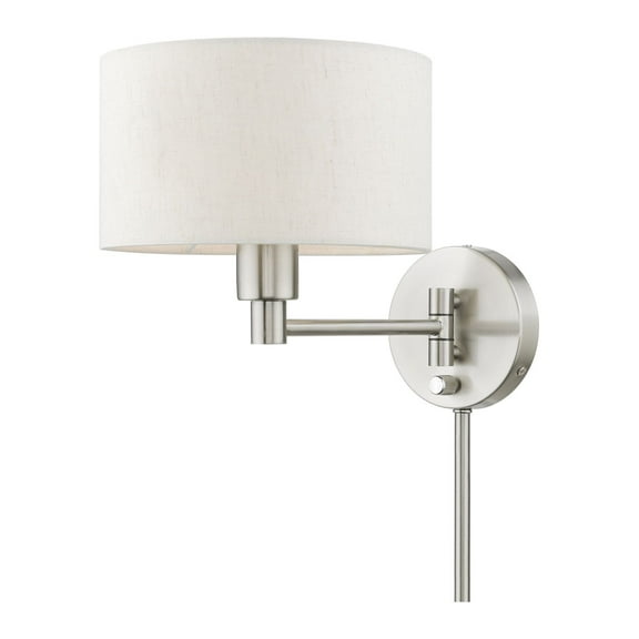 Livex Lighting - 1 Light Swing Arm Wall Sconce In RefinedModern Style-9.75