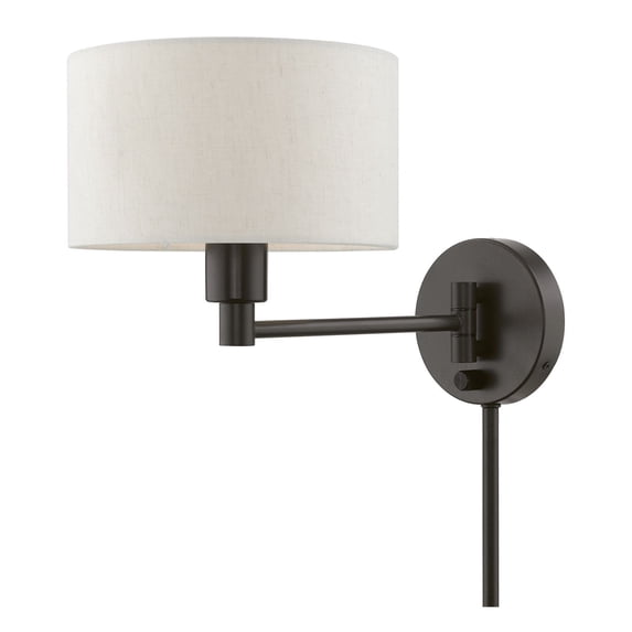 Livex Lighting - 1 Light Swing Arm Wall Sconce In RefinedModern Style-9.75