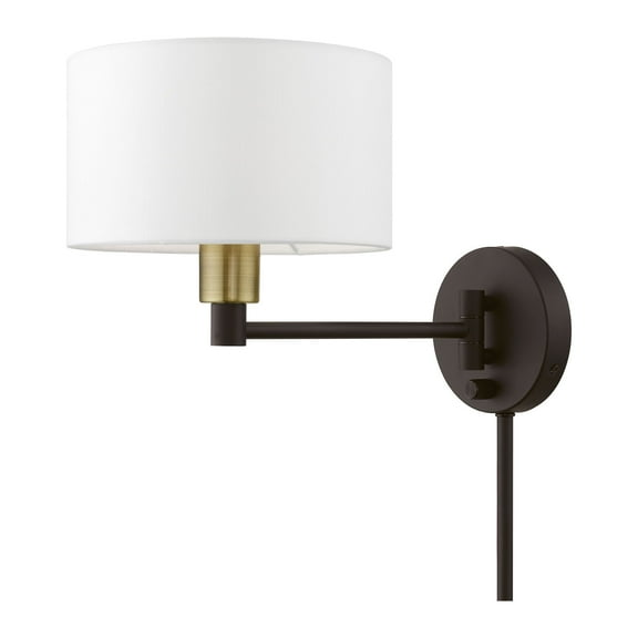 Livex Lighting - 1 Light Swing Arm Wall Sconce In RefinedModern Style-9.75