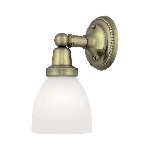 Livex Lighting Classic Bath Light in Antique Brass