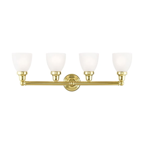 Livex Lighting Classic 4 Bath Light in Polished Brass
