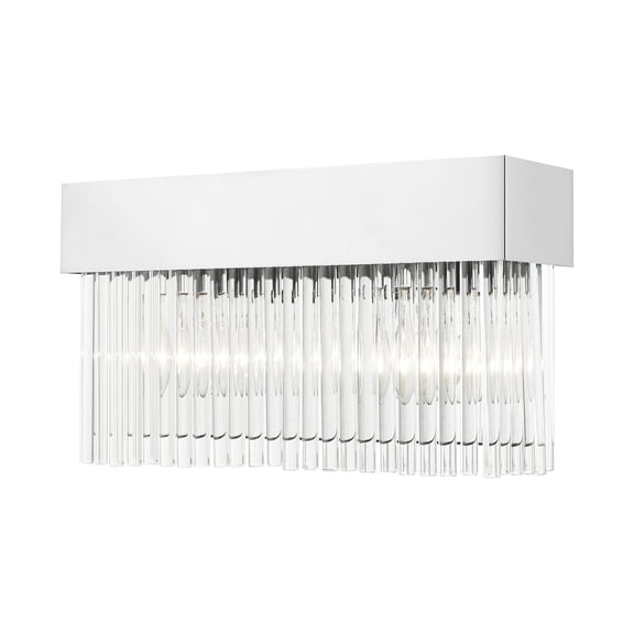 15712-05 Livex Lighting Norwich - 2 Light Bath Vanity in Modern Style - 14 Inches wide by 7.75 Inches high-Polished Chrome Finish
