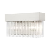 15712-91 Livex Lighting Norwich - 2 Light Bath Vanity in Modern Style - 14 Inches wide by 7.75 Inches high-Brushed Nickel Finish