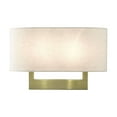 thumbnail image 1 of 42934-01 Livex Lighting 2 Light Large ADA Wall Sconce In Contemporary Style-9.5 Inches Tall and 15 Inches Wide-Antique Brass Finish, 1 of 15