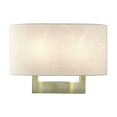 thumbnail image 1 of 42933-01 Livex Lighting 2 Light Medium ADA Wall Sconce In Contemporary Style-9 Inches Tall and 13 Inches Wide-Antique Brass Finish, 1 of 15
