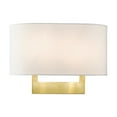 thumbnail image 1 of 45221-12 Livex Lighting 2 Light Medium Wall Sconce In Contemporary Style-9 Inches Tall and 13 Inches Wide-Satin Brass Finish, 1 of 15