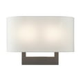 thumbnail image 1 of 45221-07 Livex Lighting 2 Light Medium Wall Sconce In Contemporary Style-9 Inches Tall and 13 Inches Wide-Bronze Finish, 1 of 15