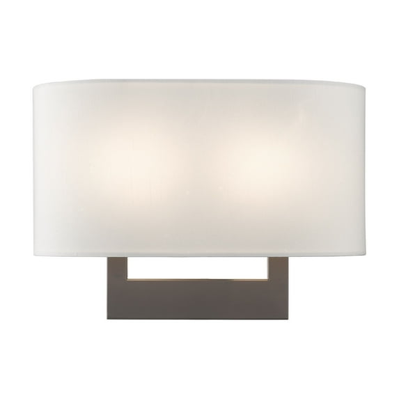 45221-07 Livex Lighting 2 Light Medium Wall Sconce In Contemporary Style-9 Inches Tall and 13 Inches Wide-Bronze Finish