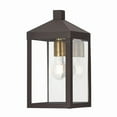 thumbnail image 1 of Livex Lighting  20582-07 Outdoor Wall Lantern 1 Light Bronze, 1 of 5