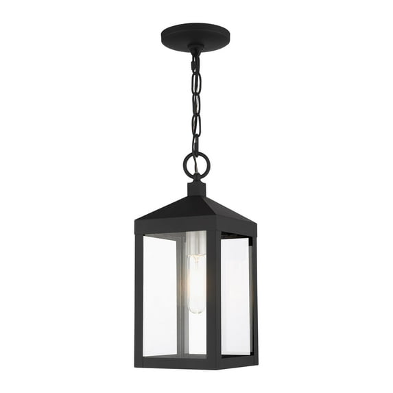 Livex Lighting - Nyack - 1 Light Outdoor Pendant Lantern in Mid Century Modern