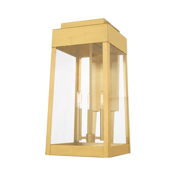 Livex Lighting - Oslo - 3 Light Outdoor Wall Lantern in Mid Century Modern Style