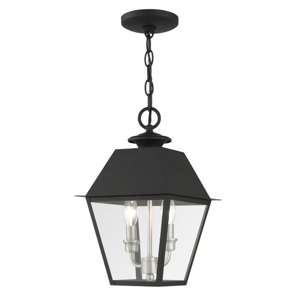 27217-04 Livex Lighting Mansfield - 2 Light Outdoor Pendant Lantern