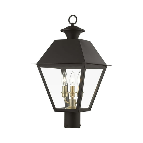 Livex Lighting - Wentworth - 3 Light Large Outdoor Post Top Lantern In Classic