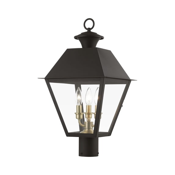 Livex Lighting - Wentworth - 3 Light Large Outdoor Post Top Lantern In Classic